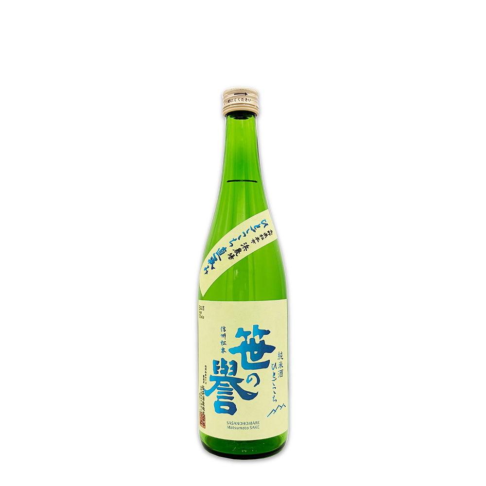 笹の誉 純米酒 ひとごこち 720ml 1650円(税込)